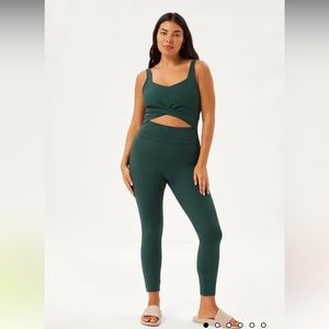NWOT Girlfriend Collective Moss Twist Unitard size medium